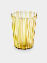 Mori Glass - Hand-Blown Glass Striped Tumblers (Set of 4) -  - ABASK - 