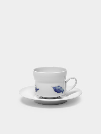 Hering Berlin - Ocean Porcelain Coffee Cup and Saucer -  - ABASK - 