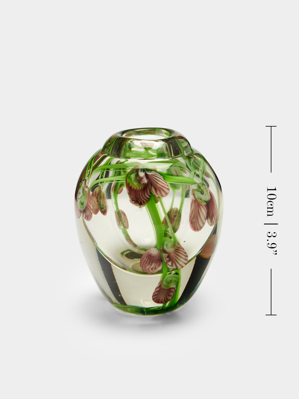 Antique and Vintage - 1950s Floral Glass Bud Vase -  - ABASK