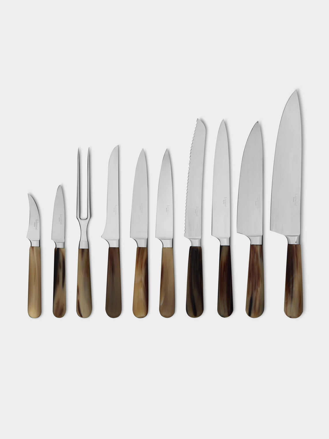 Lorenzi Milano - Zebu Horn Kitchen Knives (Set of 10) -  - ABASK