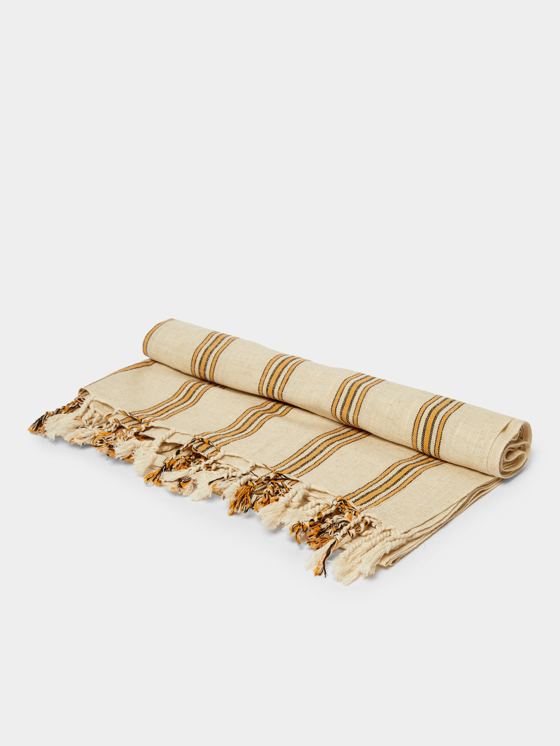 Mizar & Alcor - Apricot Handwoven Linen and Cotton Towels (Set of 2) -  - ABASK