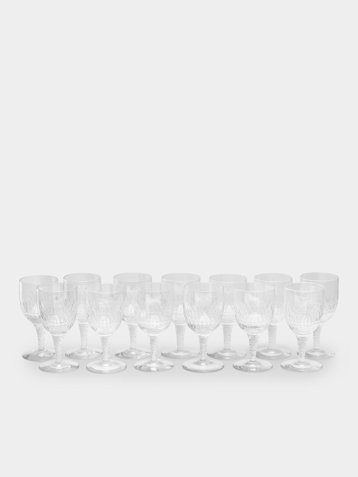 Antique and Vintage - 1920s Baccarat Crystal Wine and Liqueur Glasses (Set of 12) -  - ABASK