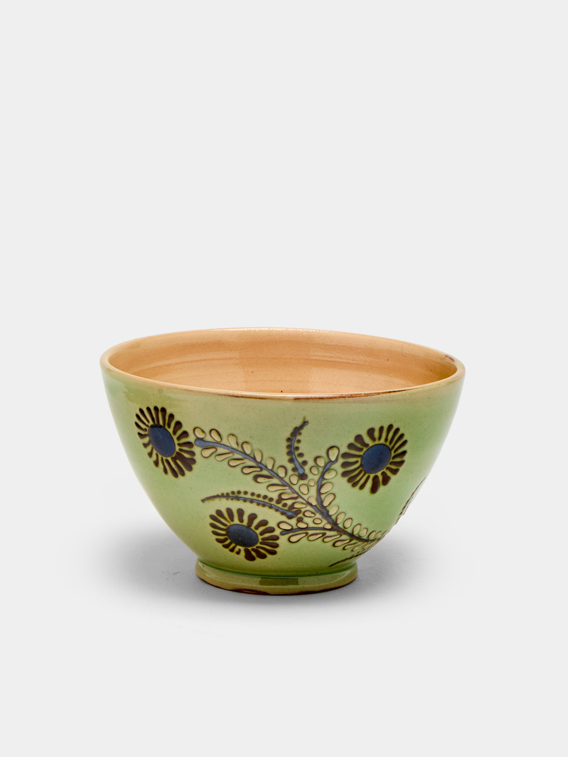 Poterie d’Évires - Flowers Hand-Painted Ceramic Cereal Bowls (Set of 4) -  - ABASK