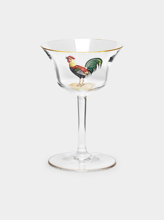 Antique and Vintage - 1920 French Art Deco Cockerel Cocktail Glasses (Set of 6) -  - ABASK - 