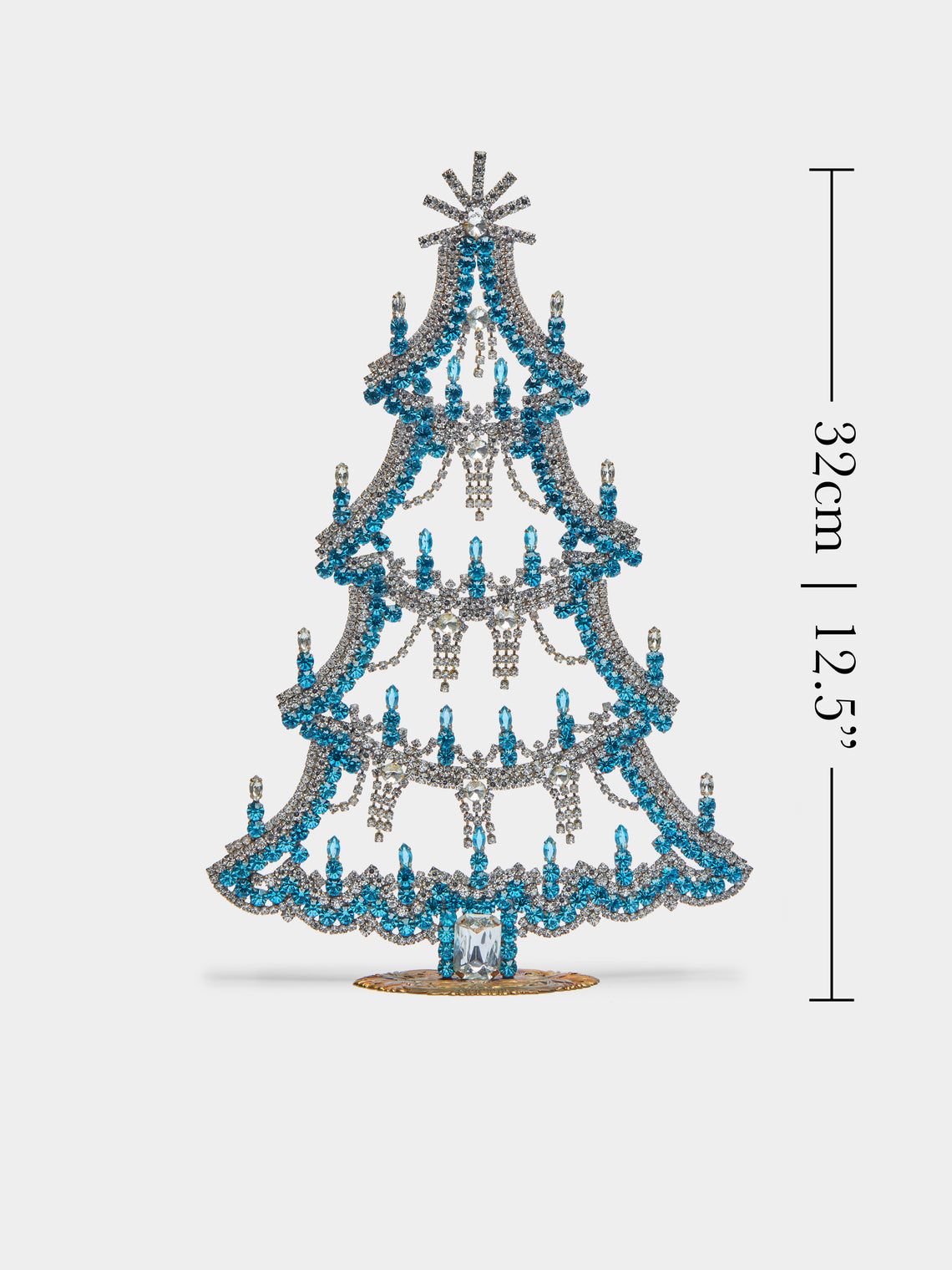 Antique and Vintage - 1930s Czech Jewelled Large Christmas Tree -  - ABASK