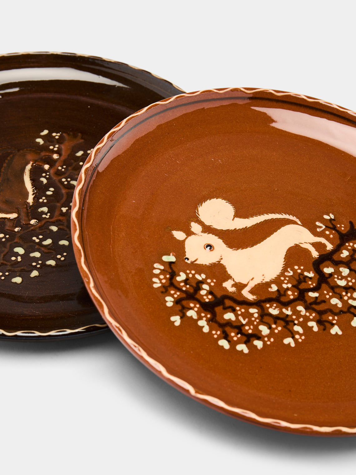 Poterie d’Évires - Animals Hand-Painted Ceramic Side Plates (Set of 4) -  - ABASK