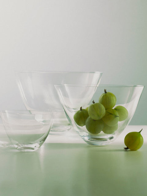 Deborah Ehrlich - Hand-Blown Crystal Glass Bowls (Set of 3) -  - ABASK