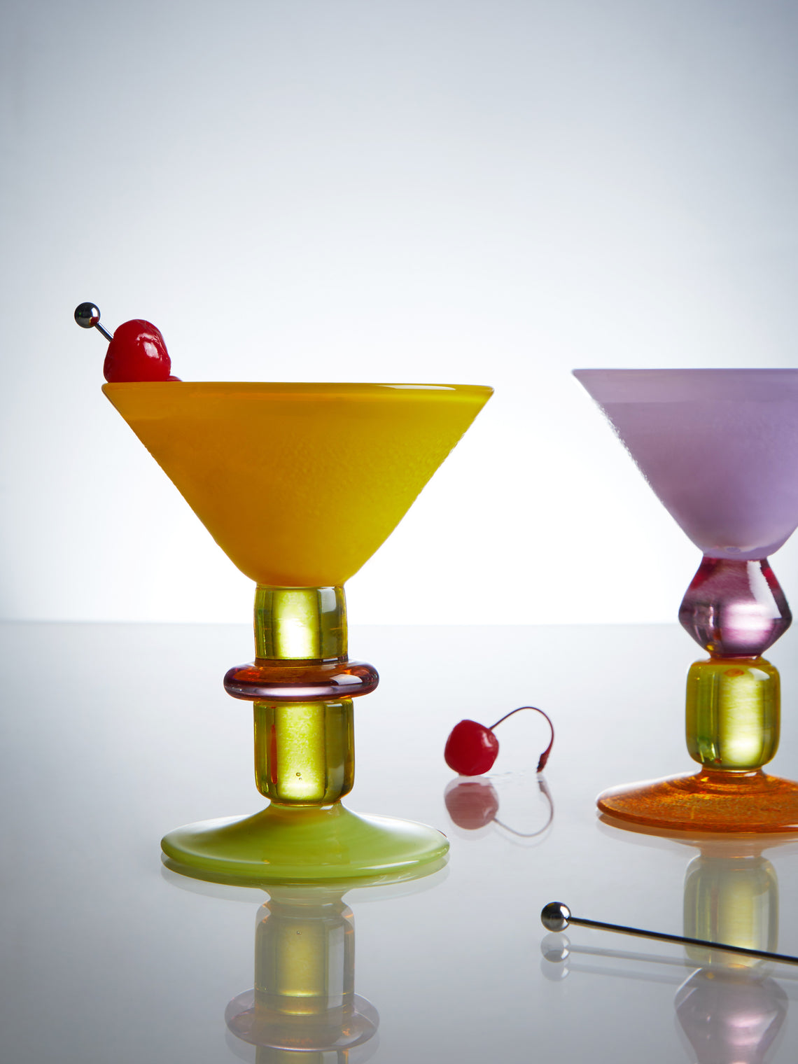 Gather - Hand-Blown Martini Glasses (Set of 2) -  - ABASK