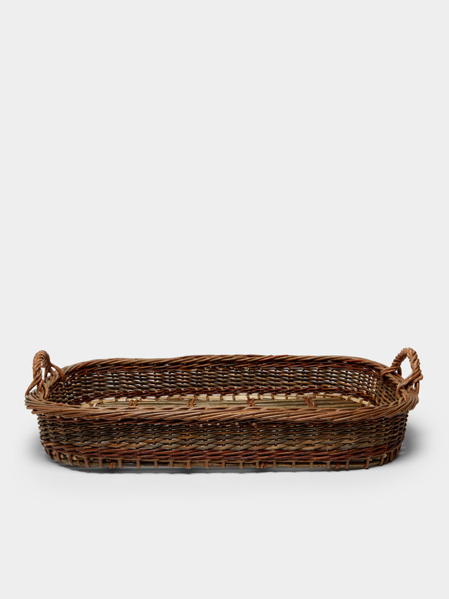 Benjamin Nauleau - Handwoven Willow Large Oval Tray -  - ABASK - 
