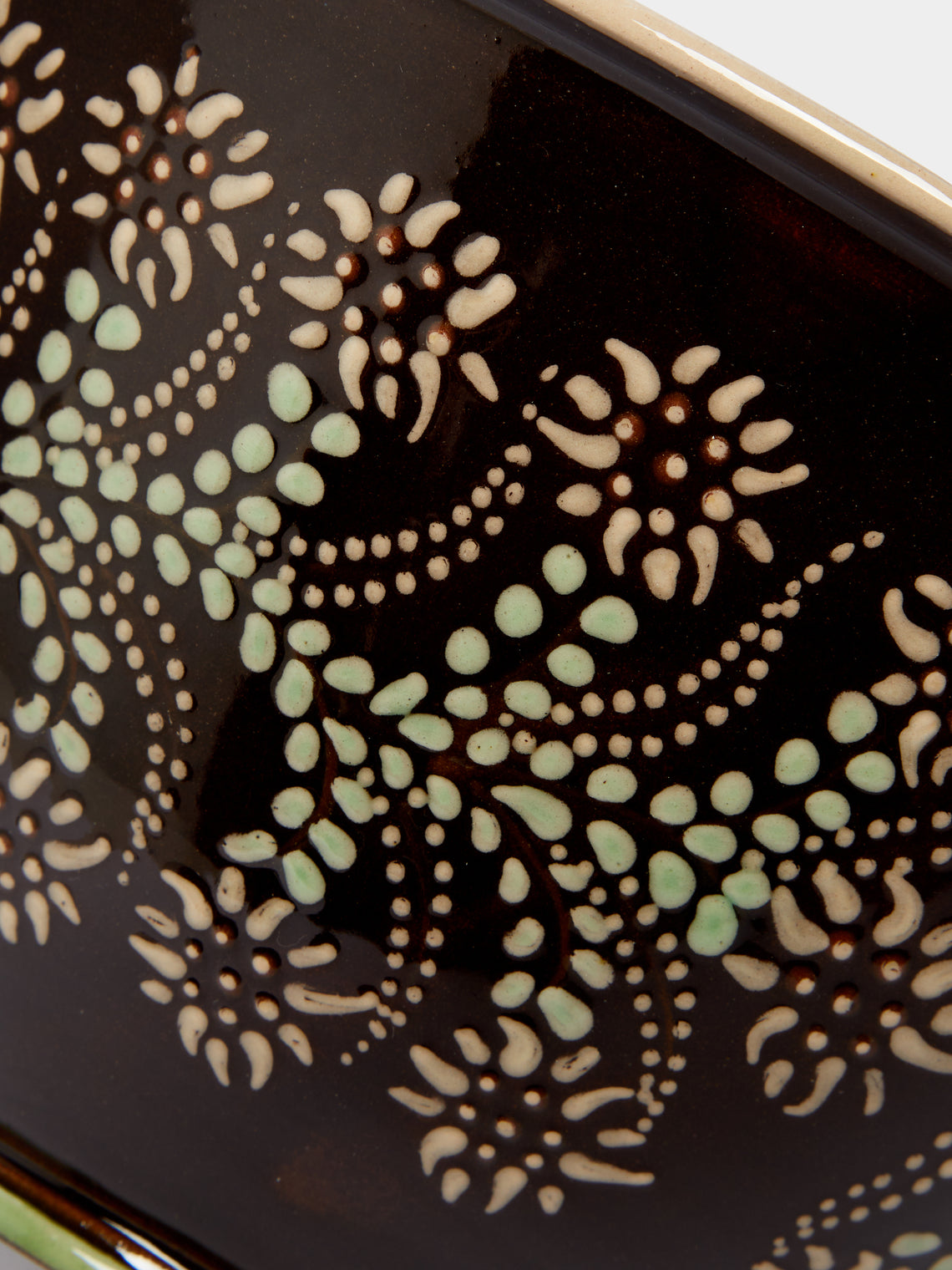 Poterie d’Évires - Flowers Hand-Painted Ceramic Salad Bowl -  - ABASK
