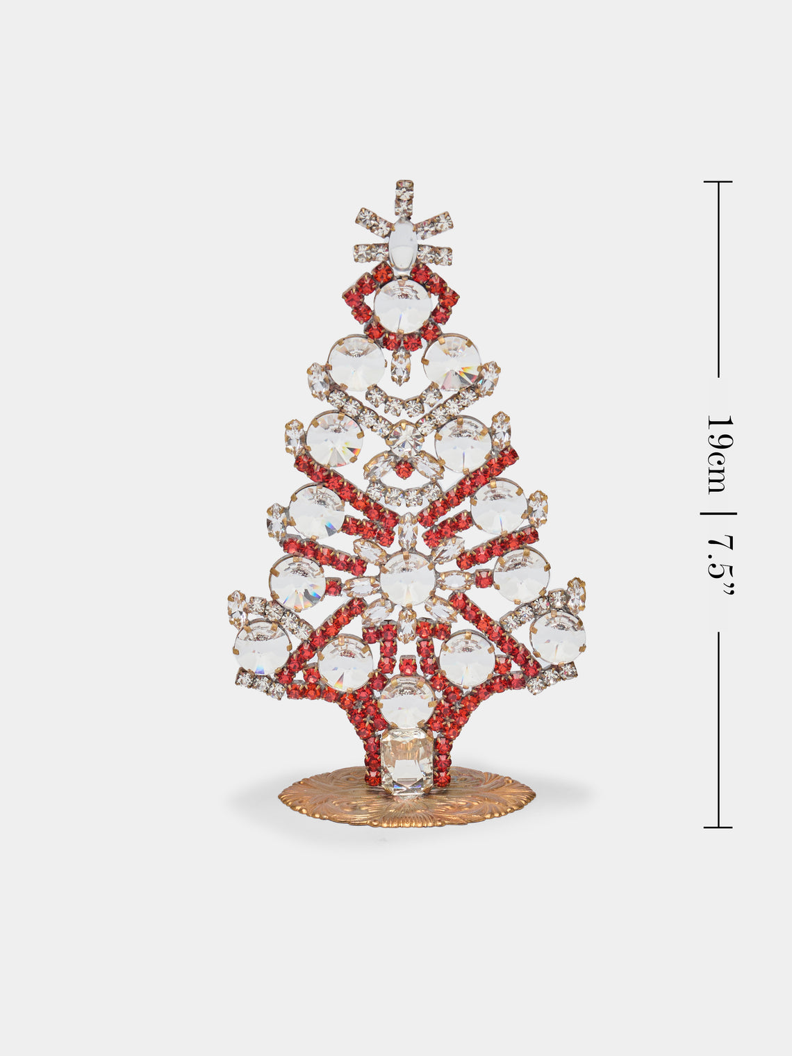 Antique and Vintage - 1930s Czech Jewelled Small Christmas Tree -  - ABASK