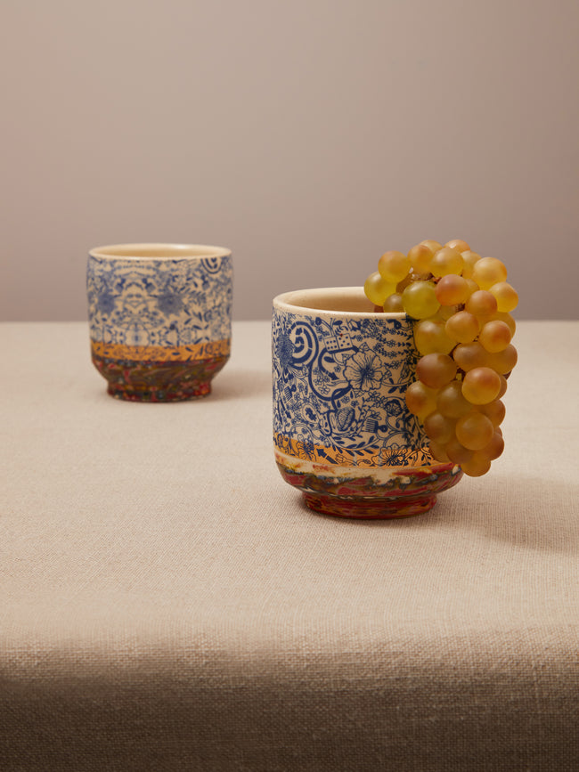 The Village Potter x Roberto Lugo - Edition 80 and 93 Ceramic Cups (Set of 2) -  - ABASK