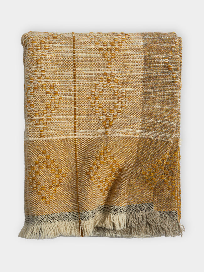 Maria Sigma - Handwoven Wool and Alpaca Throw (71in/1.8m) -  - ABASK - 