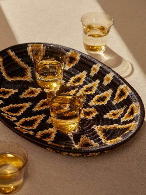 CasaLatina - Jaguar Handwoven Werregue Palm Tray -  - ABASK