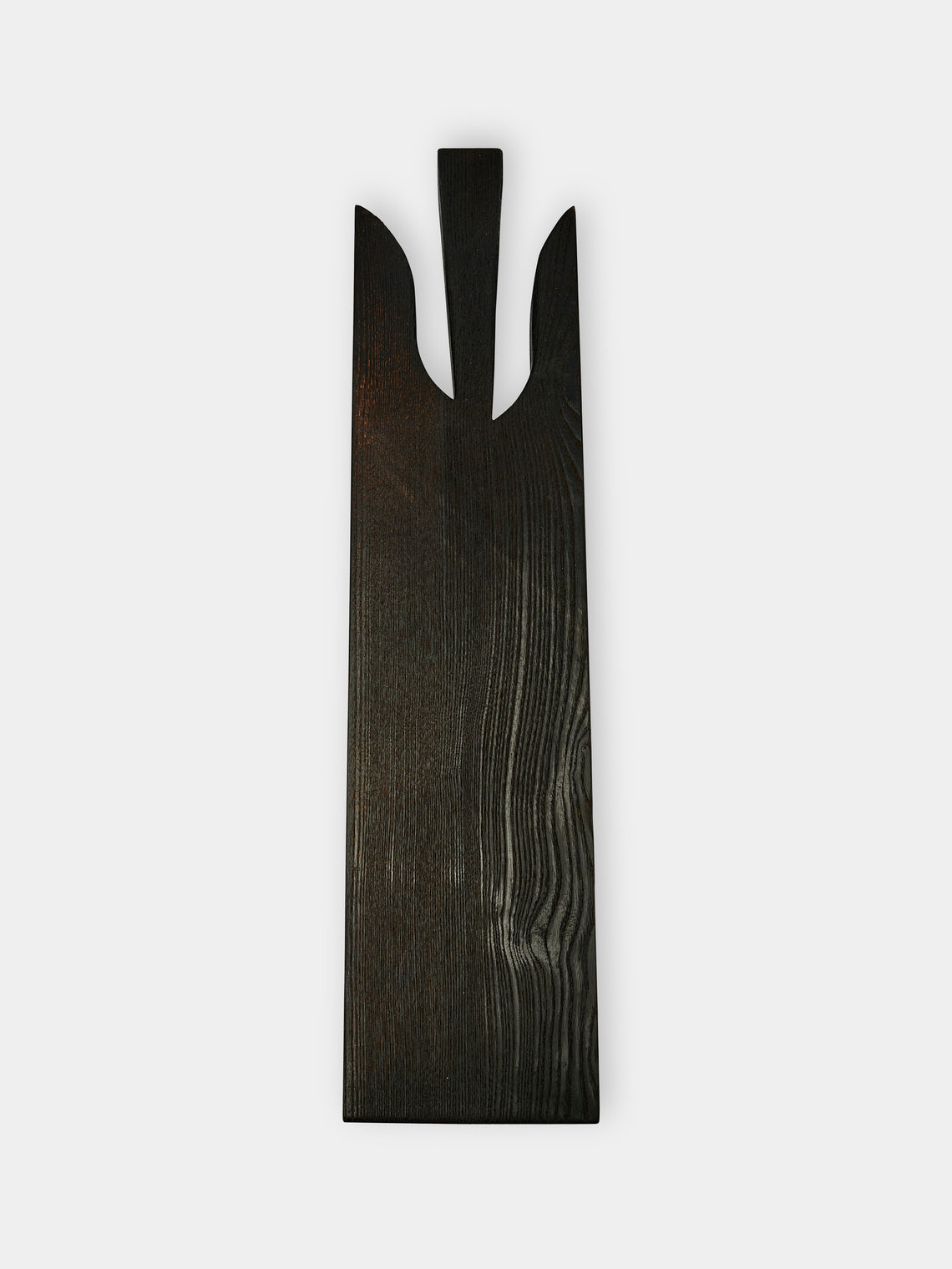 Riccardo Monte - Hand-Carved Charred Walnut Long Serving Board -  - ABASK - 