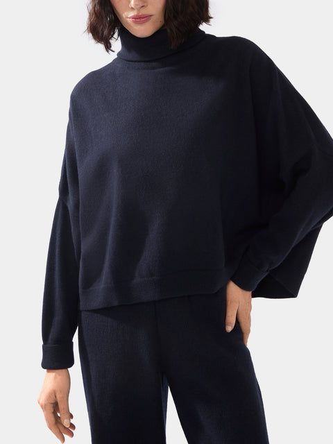 Dusan - Chunky Cashmere T- Neck Sweater -  - ABASK