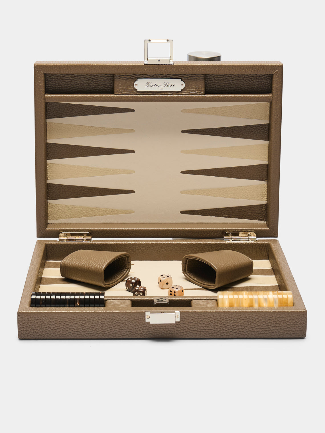 Hector Saxe - Leather Small Backgammon Set -  - ABASK - 