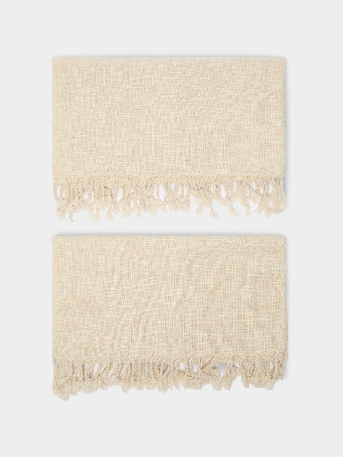 Mizar & Alcor - Lamu Handwoven Linen and Cotton Towels (Set of 2) -  - ABASK