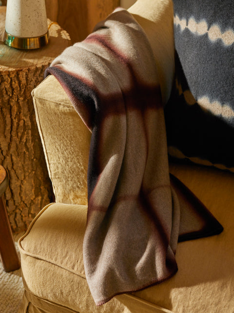 Suzusan - Shibori Cashmere Throw -  - ABASK