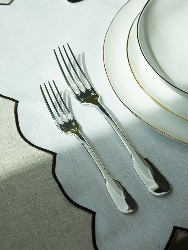 Christofle - Cluny Silver-Plated Dinner Cutlery (Set of 4) -  - ABASK