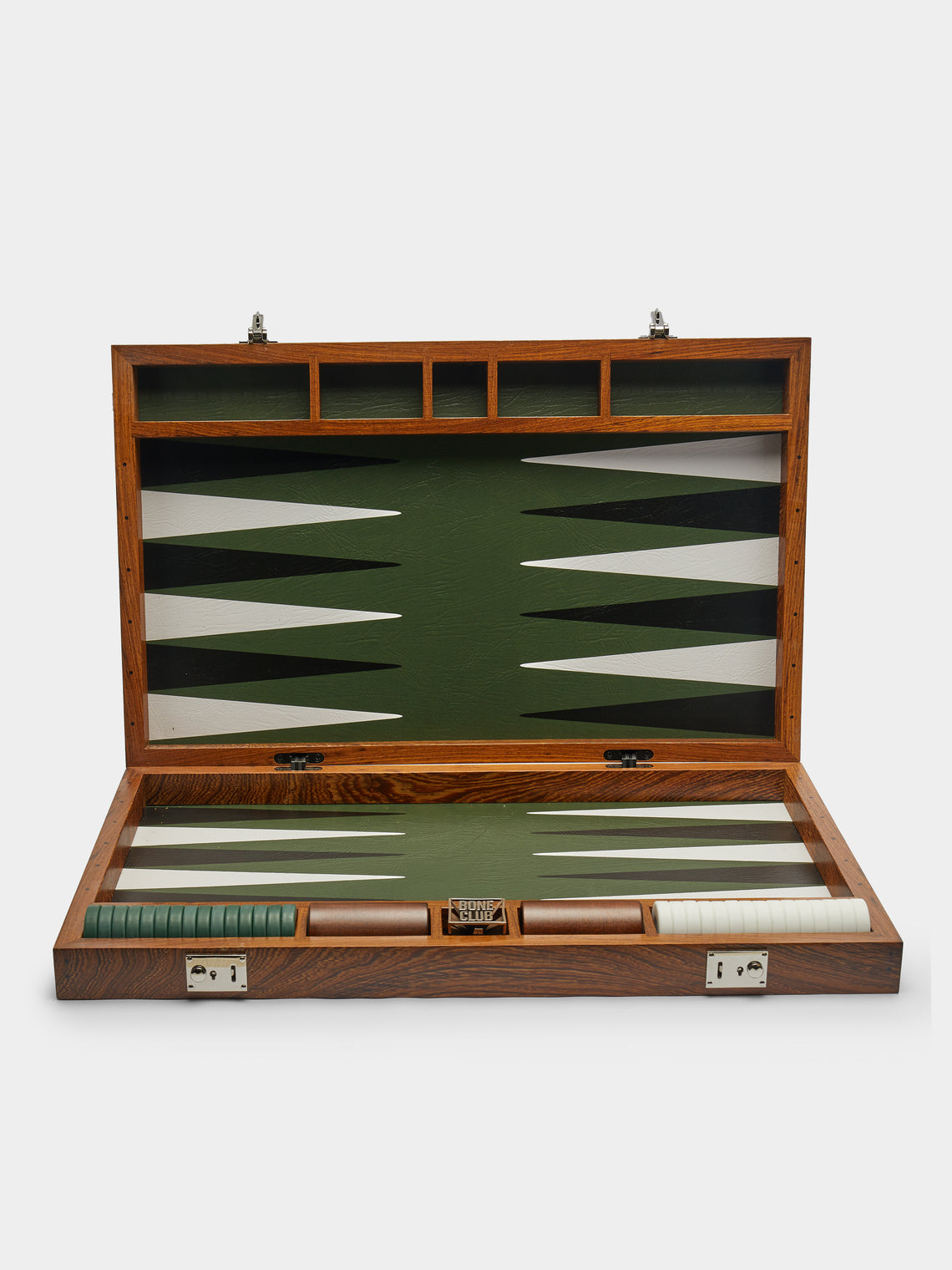 Bone Club - Wenge Wood and Leather Backgammon Set -  - ABASK - 