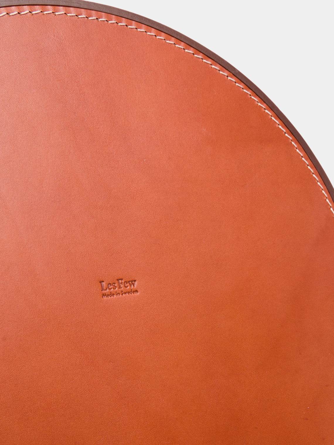 Les Few - Armance Leather Round Tray -  - ABASK