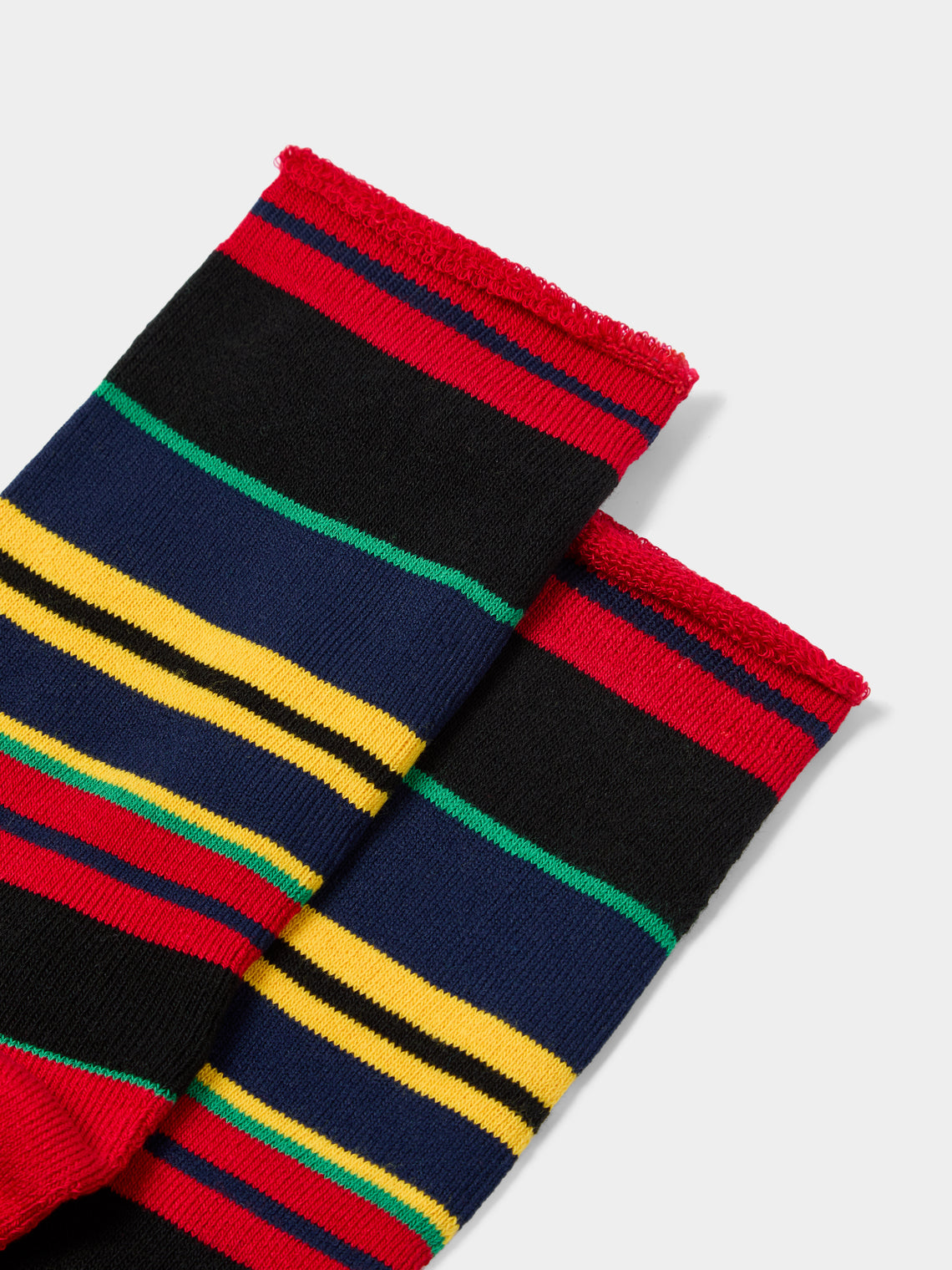 The Elder Statesman - Rad Stripe Cotton Socks | One Size -  - ABASK