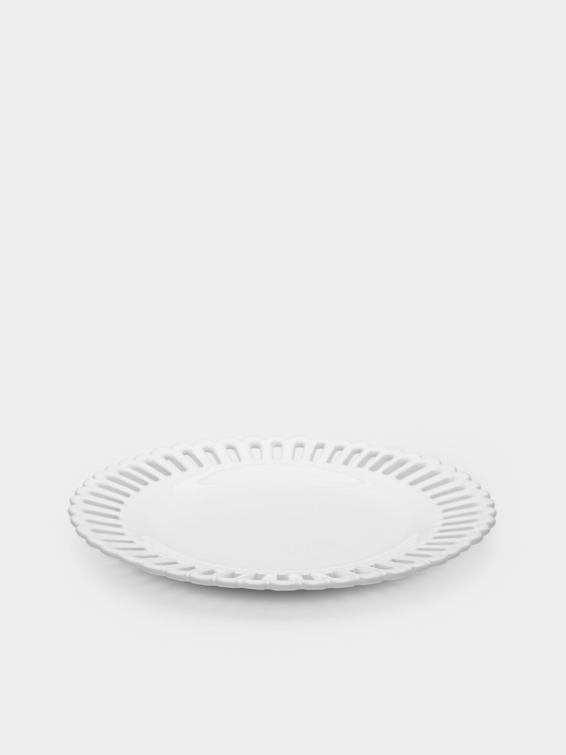 Bourg Joly Malicorne - Bourg-Joly Openwork Ceramic Dessert Plate -  - ABASK