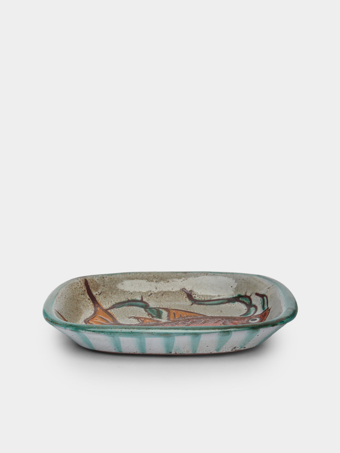 Antique and Vintage - 1950s Vallauris Fish Ceramic Dish -  - ABASK - 