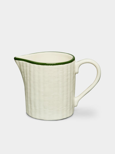 Este Ceramiche - Wicker Hand-Painted Ceramic Pitcher -  - ABASK - 