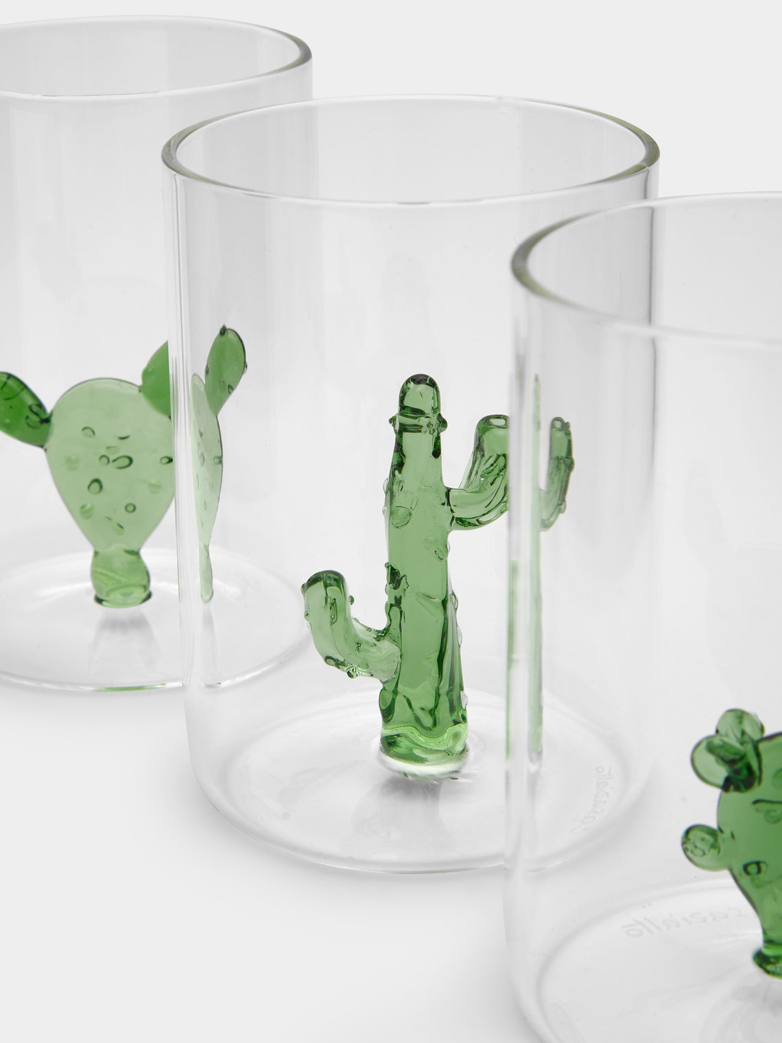 Casarialto - Cactus Hand-Blown Murano Glass Tumblers (Set of 4) -  - ABASK