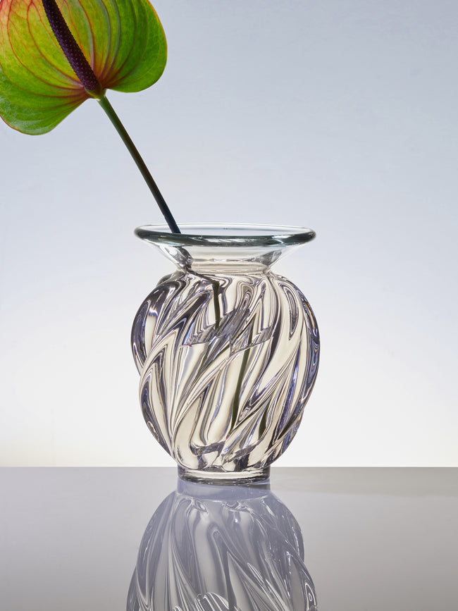 Antique and Vintage - 1940s Schneider Crystal Vase -  - ABASK