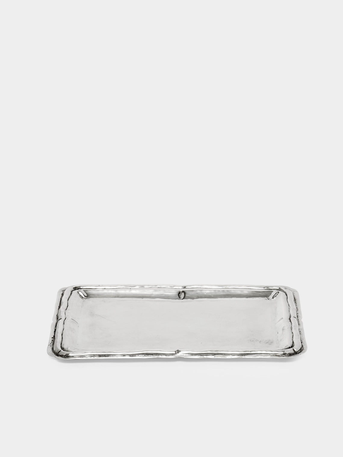 Antique and Vintage - 1900s Solid Silver Tray -  - ABASK