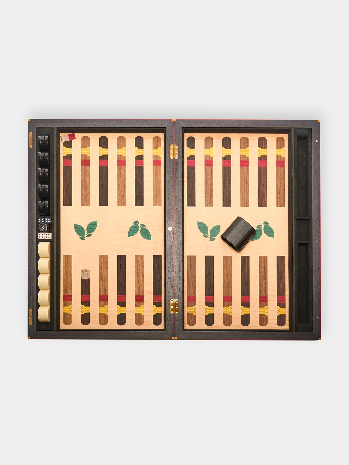 Elie Bleu - Flor de Alba Marquetry Sycamore Backgammon Set -  - ABASK