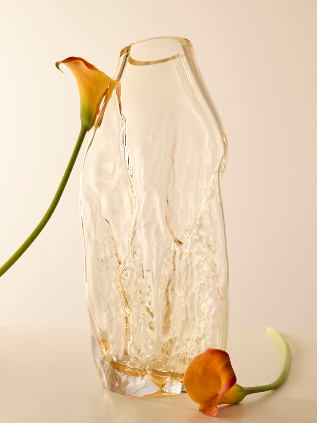 David Valner - Bark Hand-Blown Glass Vase -  - ABASK