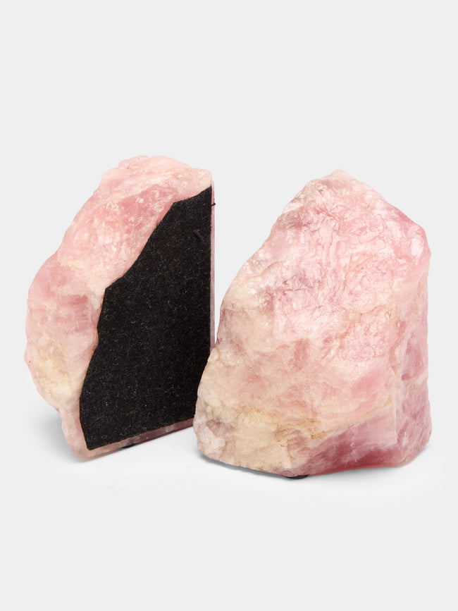 Jia Jia - Rose Quartz Bookends -  - ABASK