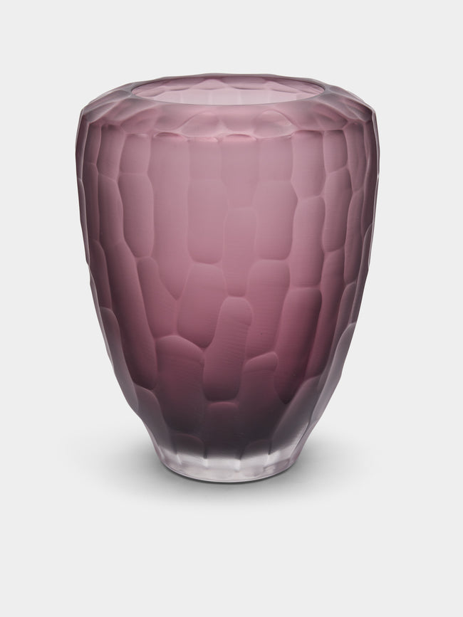 Micheluzzi Glass - Goccia Bamboo Hand-Blown Murano Glass Tall Vase -  - ABASK - 