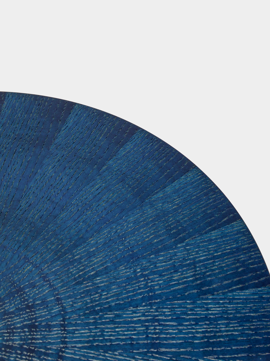 Mori Kougei - Indigo-Dyed Wood Circular Placemats (Set of 2) -  - ABASK