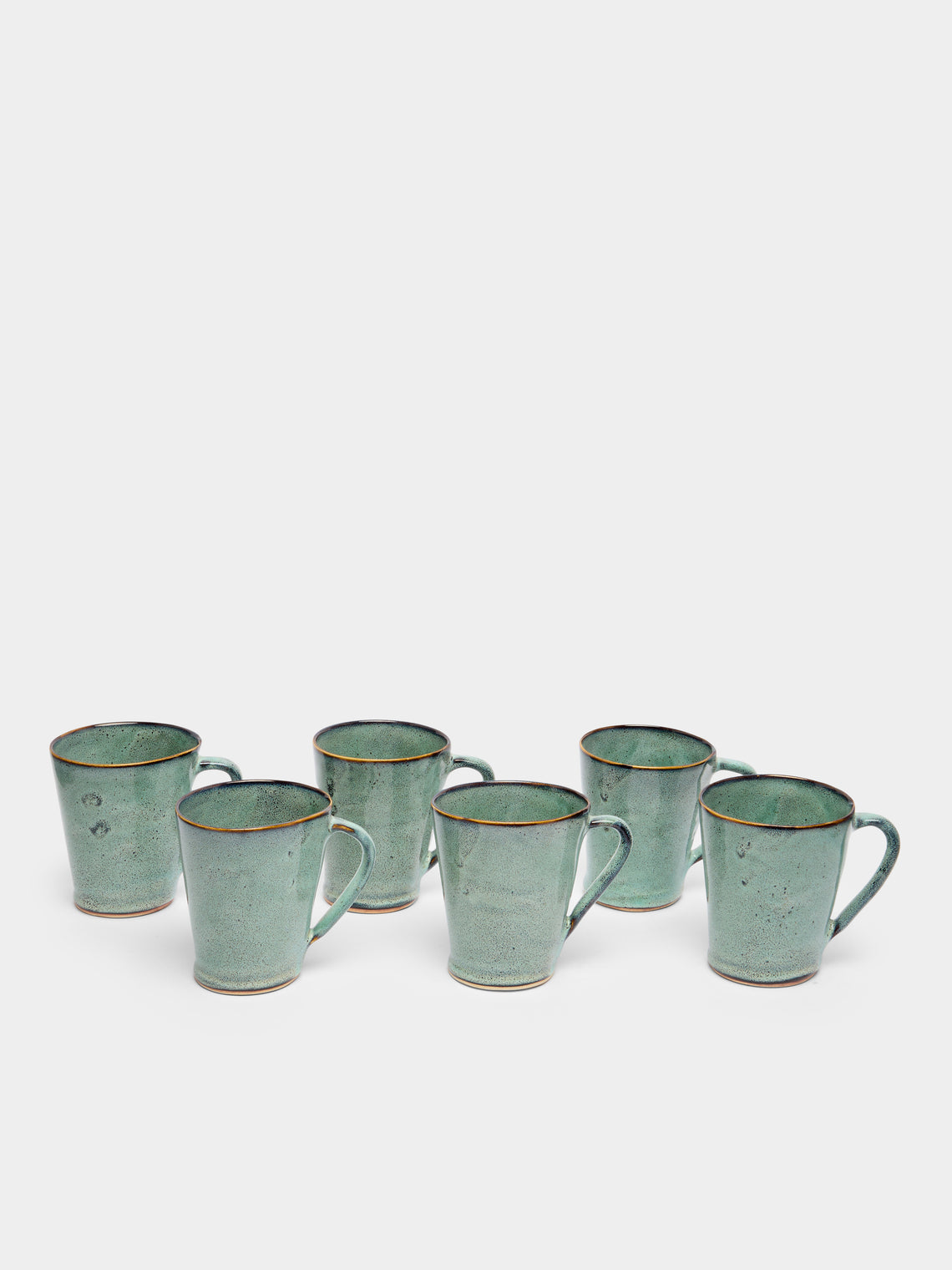 Mervyn Gers Ceramics - Flare Hand-Glazed Ceramic Extra Large Mugs (Set of 6) -  - ABASK