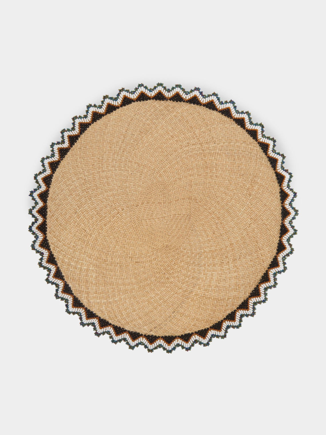 CasaLatina - Alicia Handwoven Iraca Palm Beaded-Edge Placemats (Set of 4) -  - ABASK - 