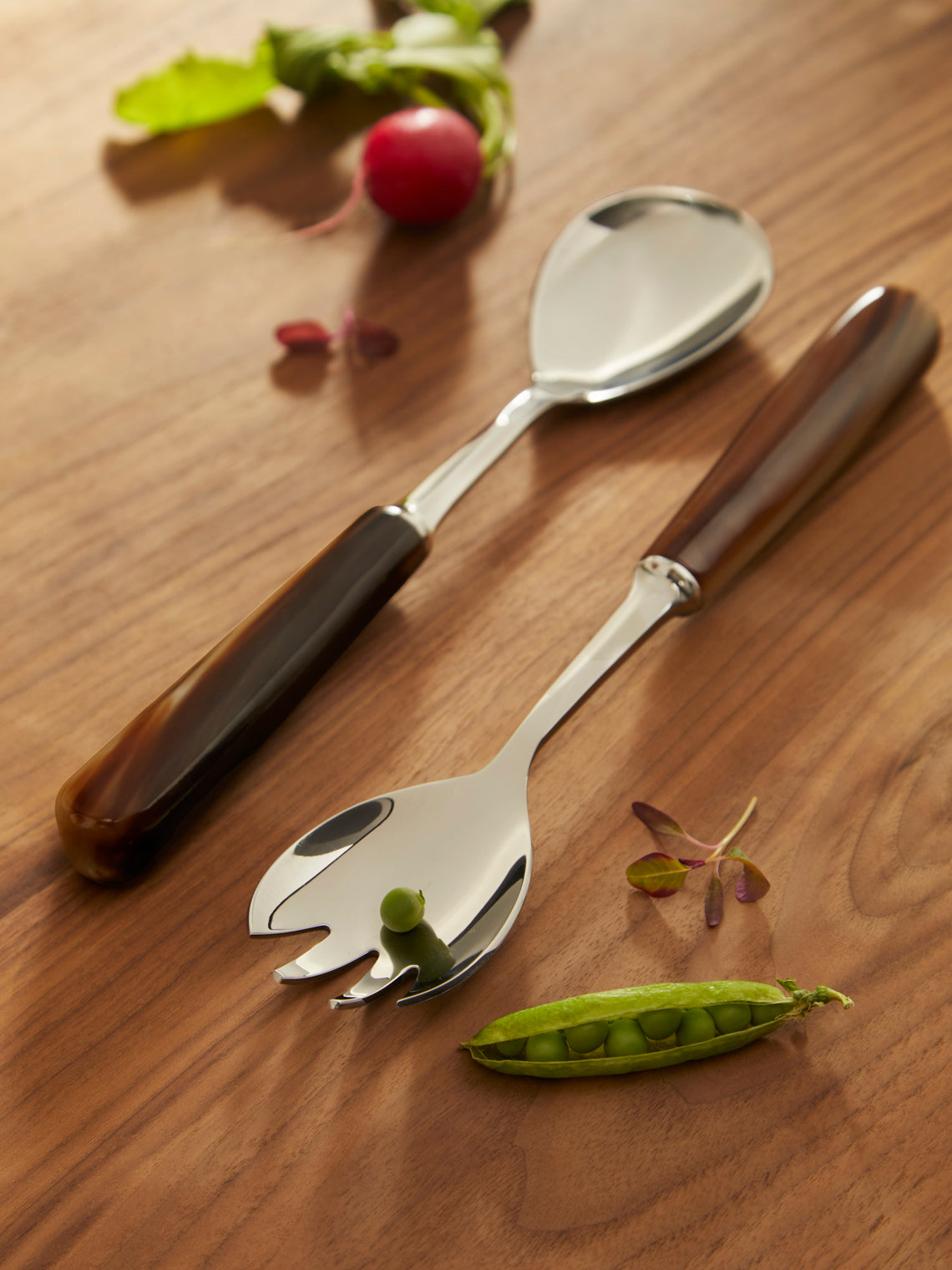 Lorenzi Milano - Zebu Horn Salad Serving Set -  - ABASK