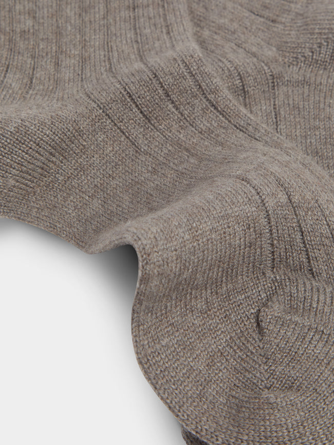 Maria La Rosa - Ribbed Cashmere Socks | One Size -  - ABASK