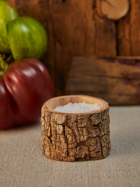 Hand-Carved Olivewood Large Salt Cellar