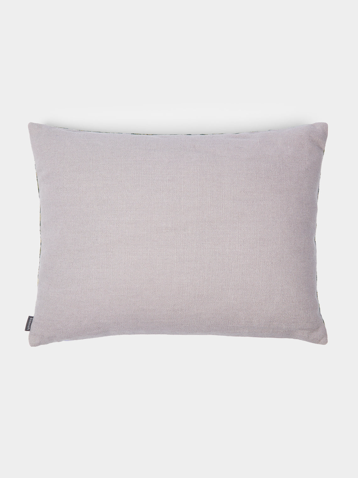 Kissweh - Abir Hand-Embroidered Cotton Cushion -  - ABASK