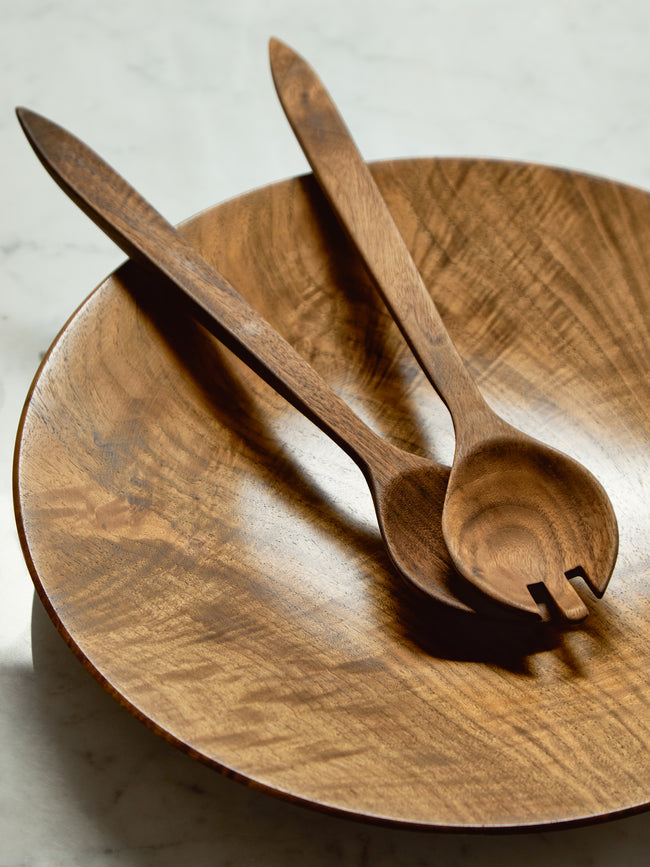 The Wooden Palate - Black Walnut Salad Servers -  - ABASK