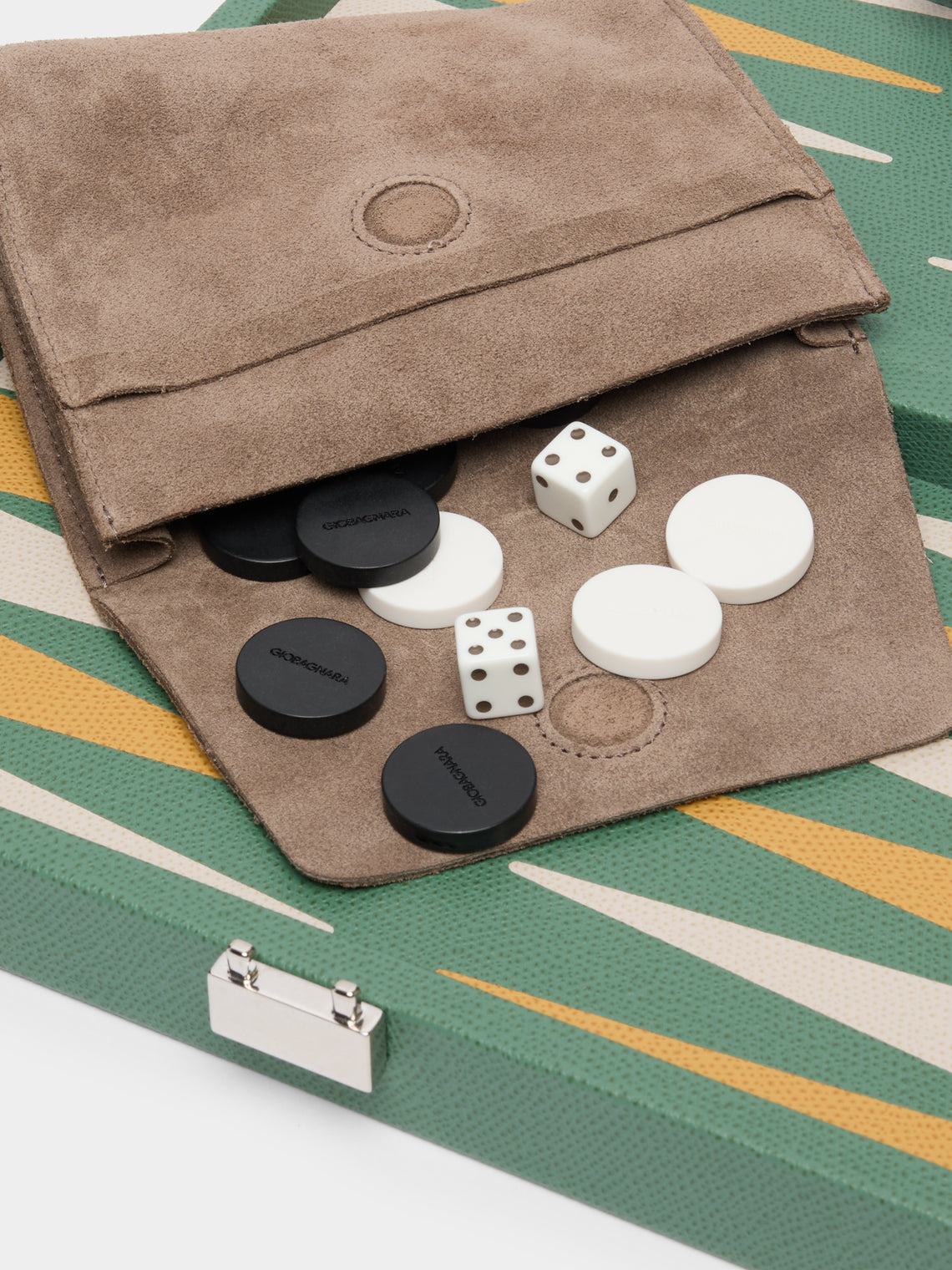 Giobagnara - Phileas Wood Miniature Travel Backgammon Set -  - ABASK