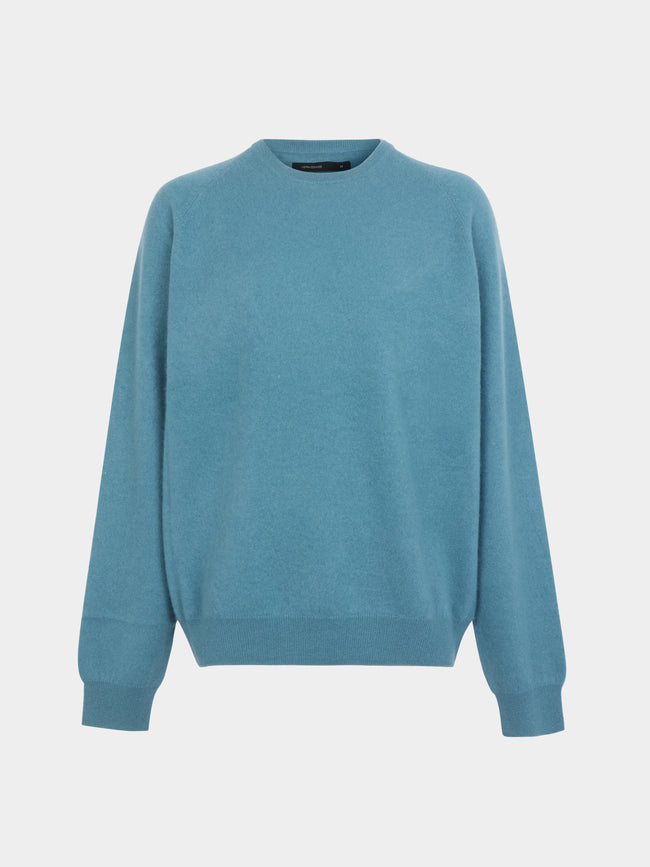 Frenckenberger - Cashmere R-Neck Boyfriend Sweater | Size: M -  - ABASK - 