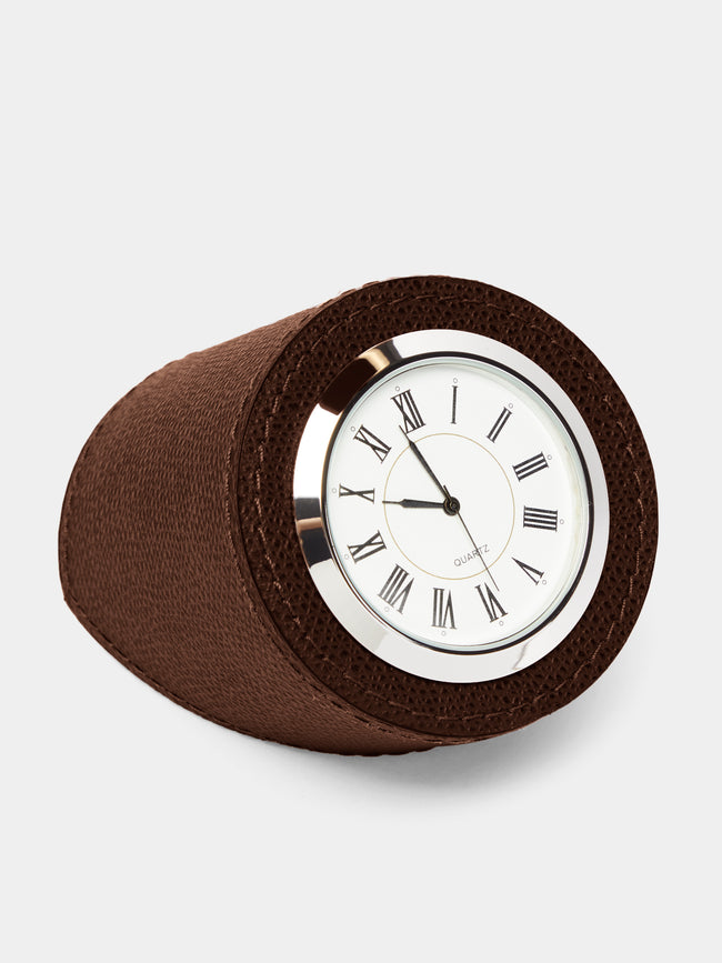 Giobagnara - Leather Desk Clock -  - ABASK