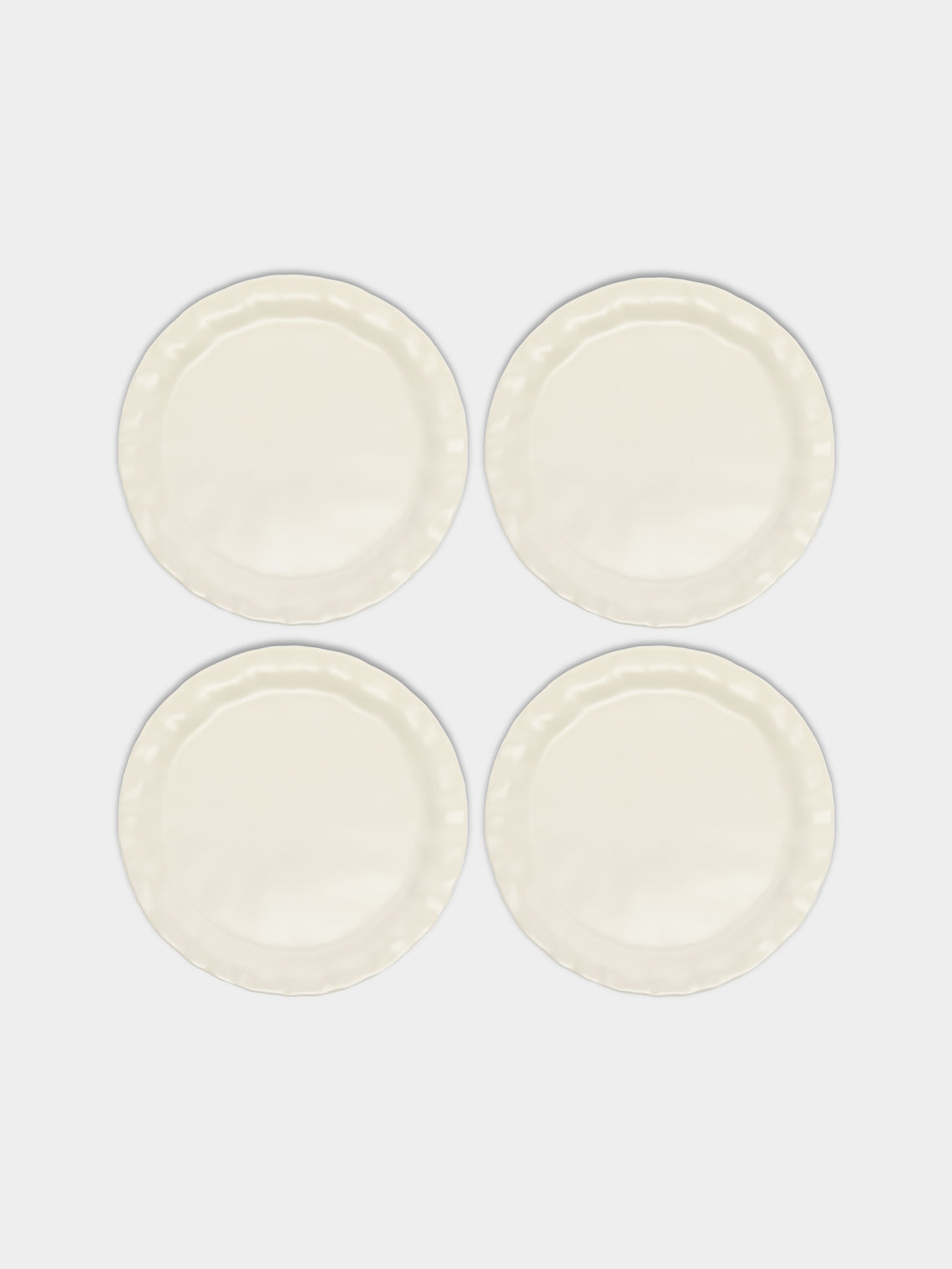 Park Nahye - Hand-Glazed Porcelain Flat Plates (Set of 4) -  - ABASK