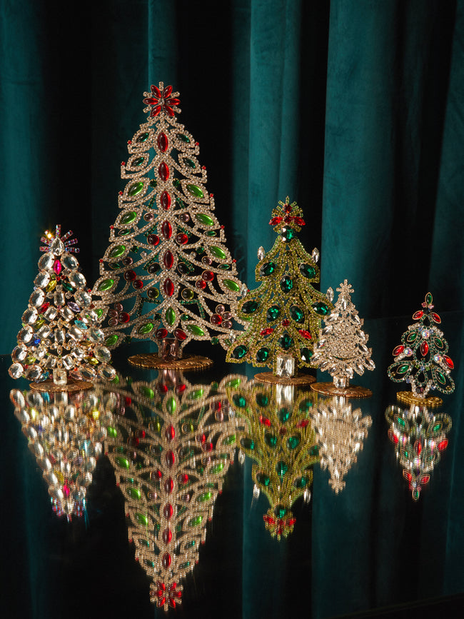 Antique and Vintage - 1930s Czech Jewelled Small Christmas Tree -  - ABASK